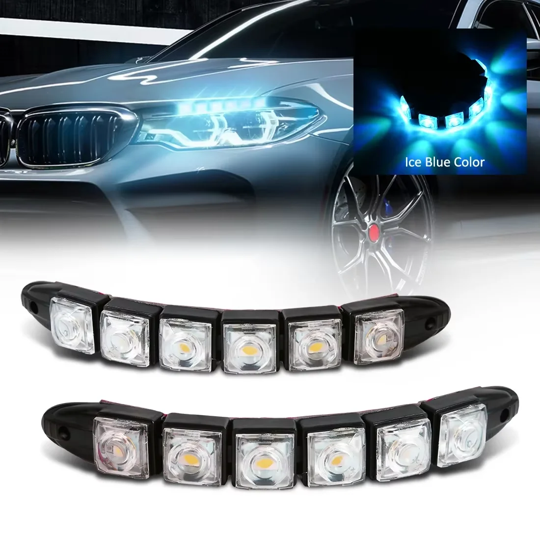 Running Headlamp Led - Luz LED DRL impermeable para coches,