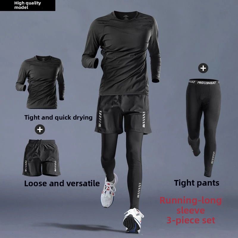 Running Gear Men - Conjunto de 3 piezas de trajes