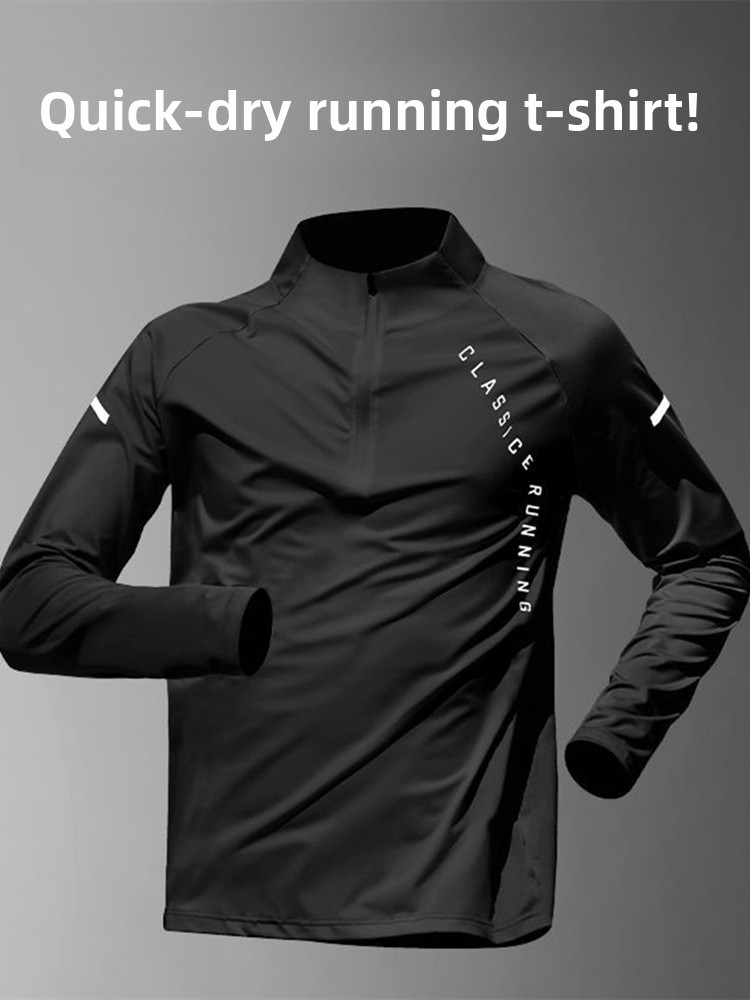 Running Gear Quick Dry - Camiseta Deportiva de Manga Larga de