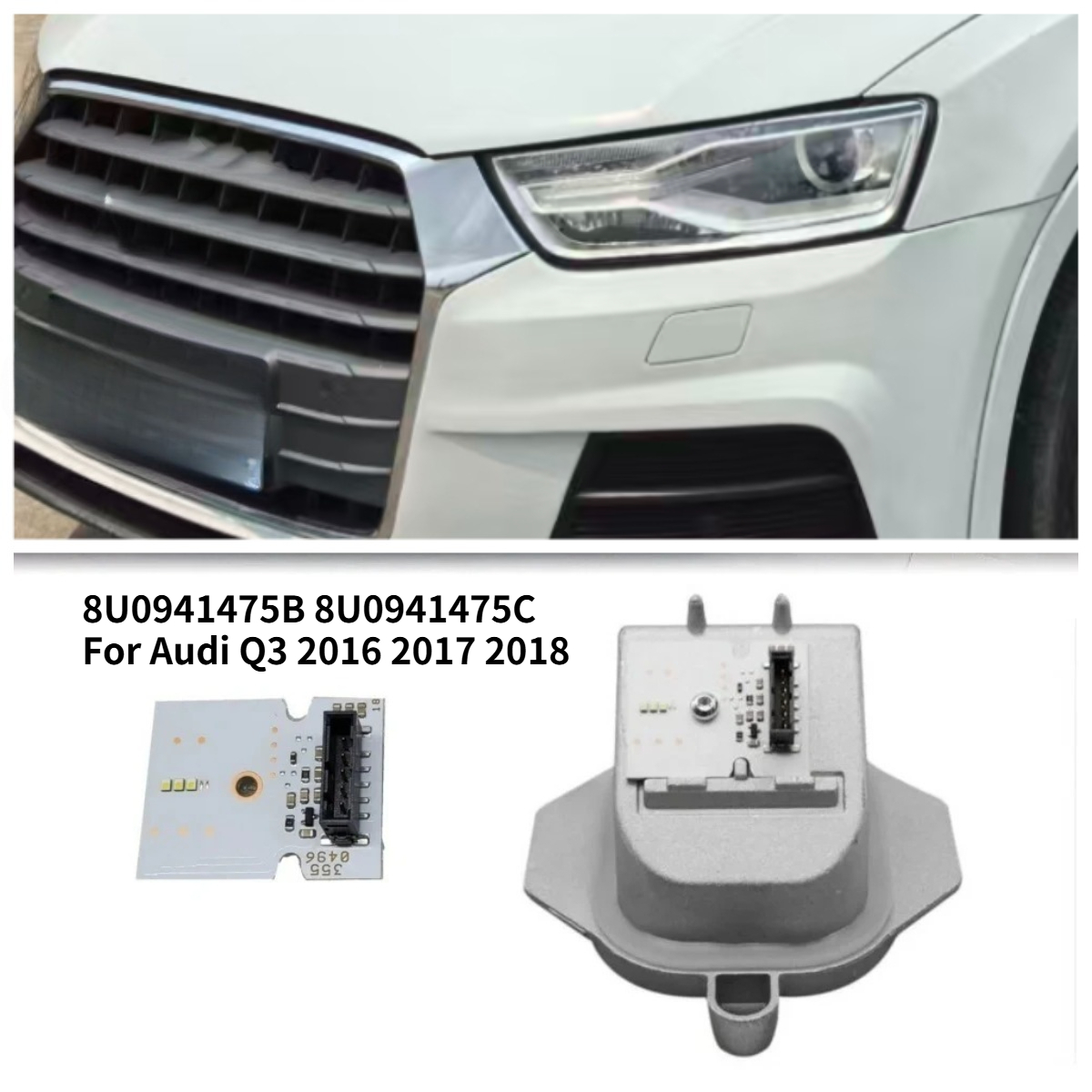 Running Headlamp Led - Módulo LED DRL Blanco 8U0941475B 8U0941475C