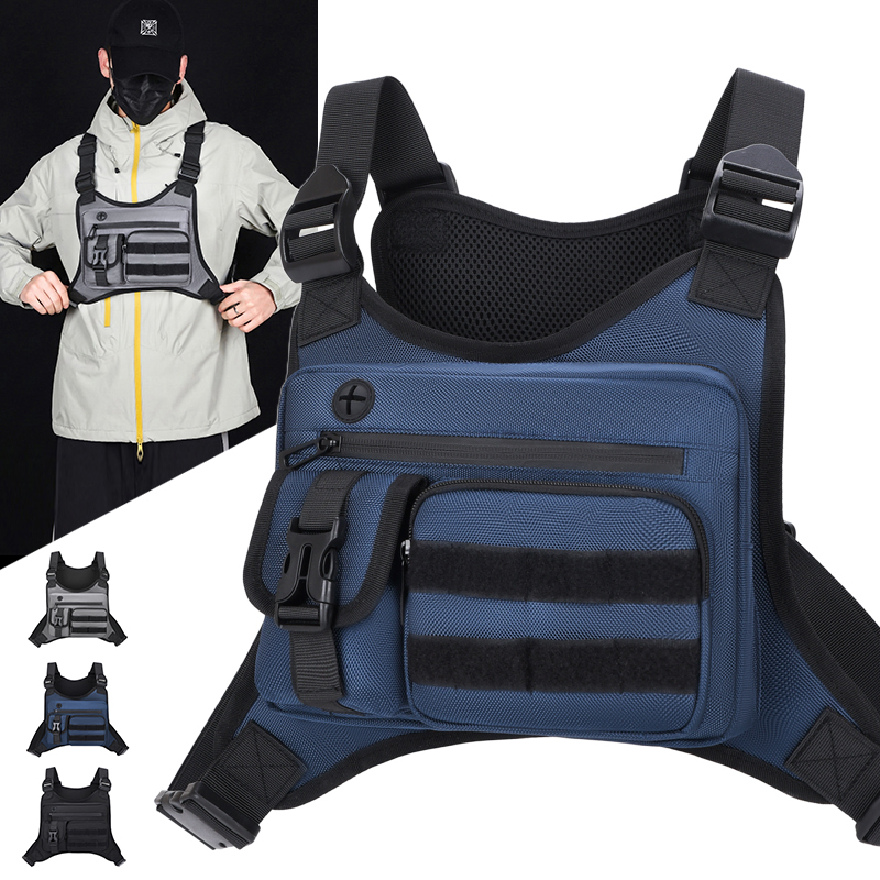 Running Gear Vest - Bolsa Táctica para Pecho, Impermeable, para