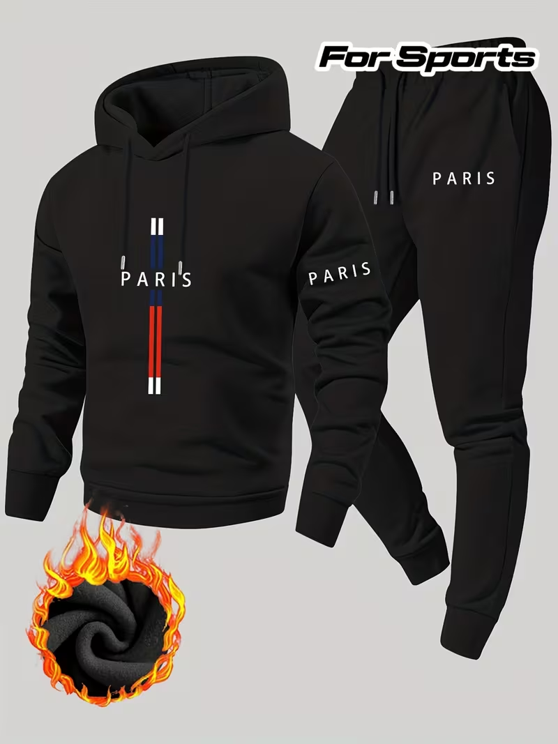 Running Gear Men - Conjunto Urbano Casual de Dos Piezas