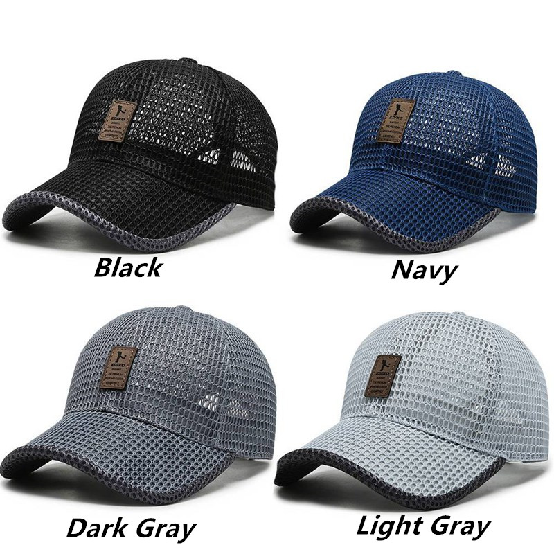 Running Cap Mesh - Gorra de béisbol con letras impresas,