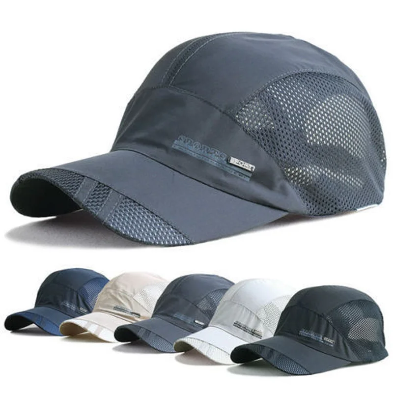 Running Cap Mesh - Gorra Deportiva Ajustable de Secado Rápido
