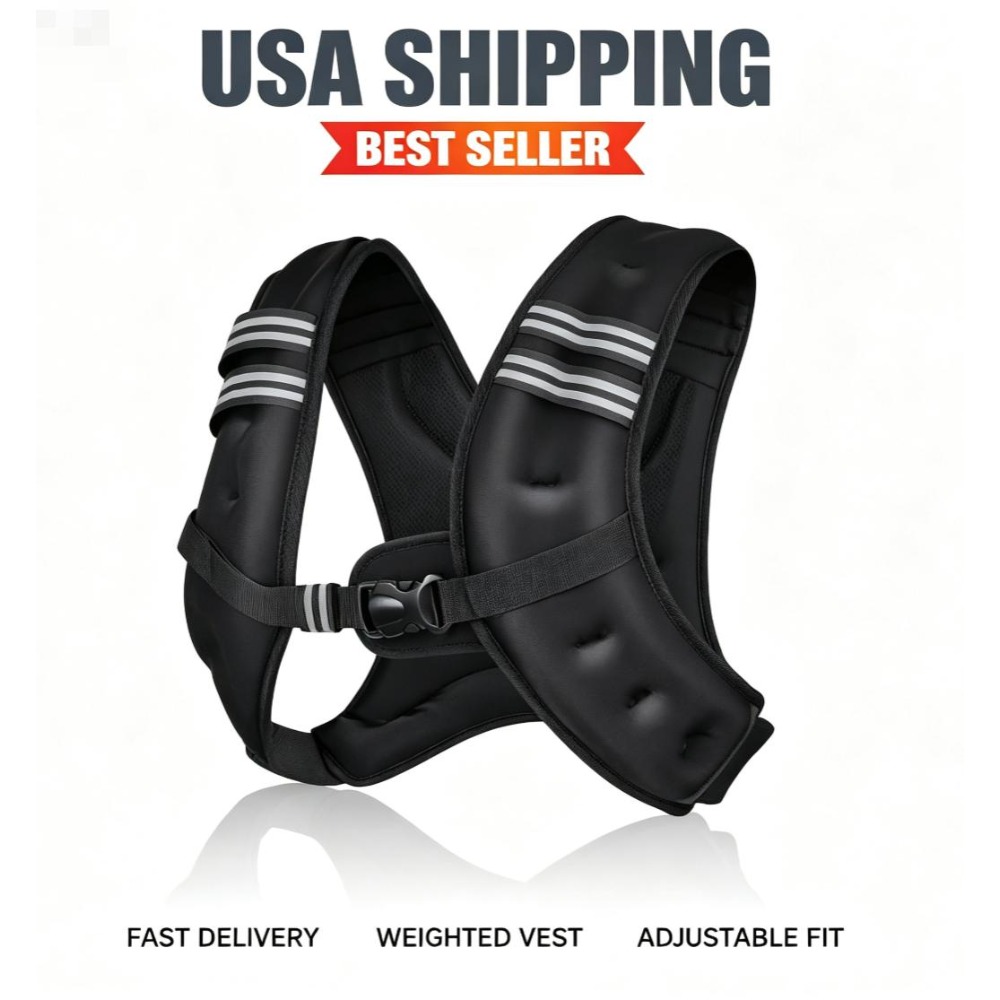 Running Gear Vest - Chaleco con peso para fitness, prellenado