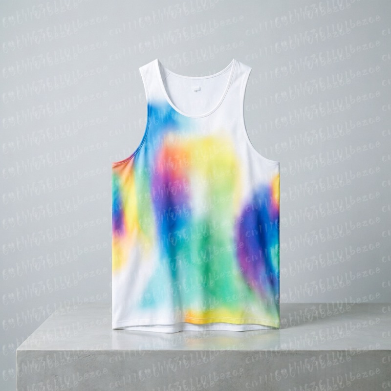 Running Gear Vest - Chaleco Deportivo con Rayas Onduladas, Camiseta