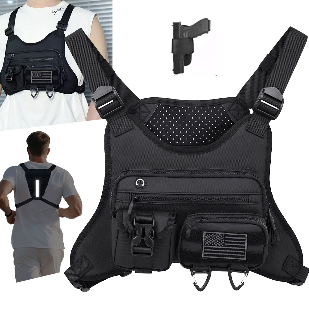 Running Gear Vest - Chaleco frontal para acampar en el