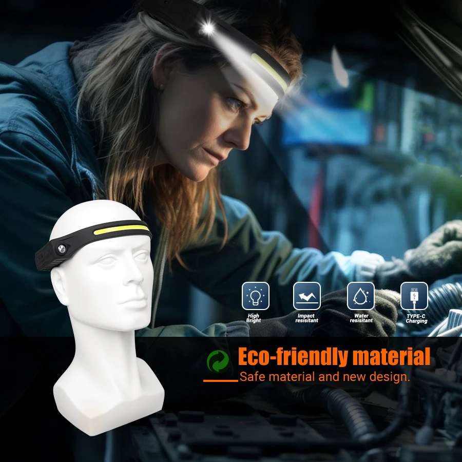 Faro recargable con Sensor de  - Running Headlamp Led reseña y precio