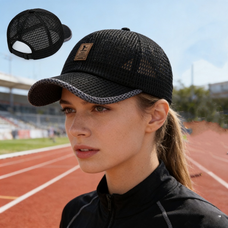 Gorra de béisbol con letras im - Running Cap Mesh reseña y precio