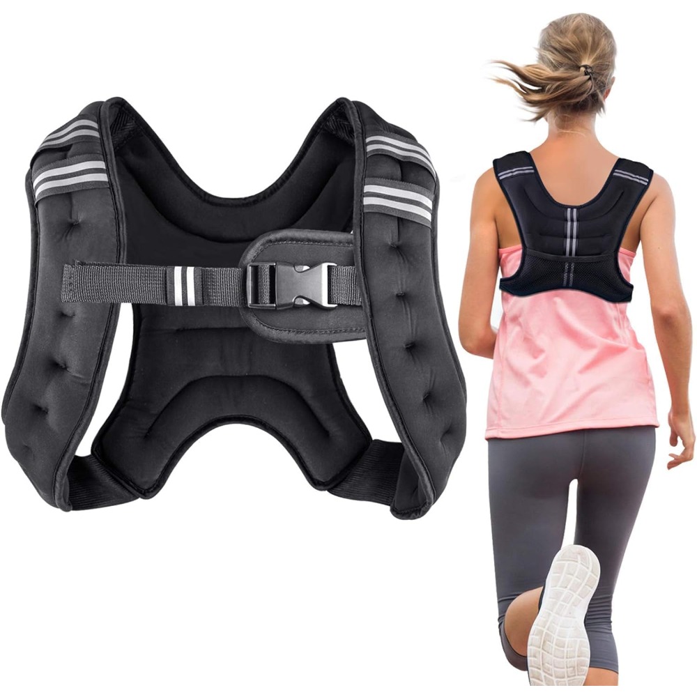 Chaleco con peso para fitness, - Running Gear Vest reseña y precio