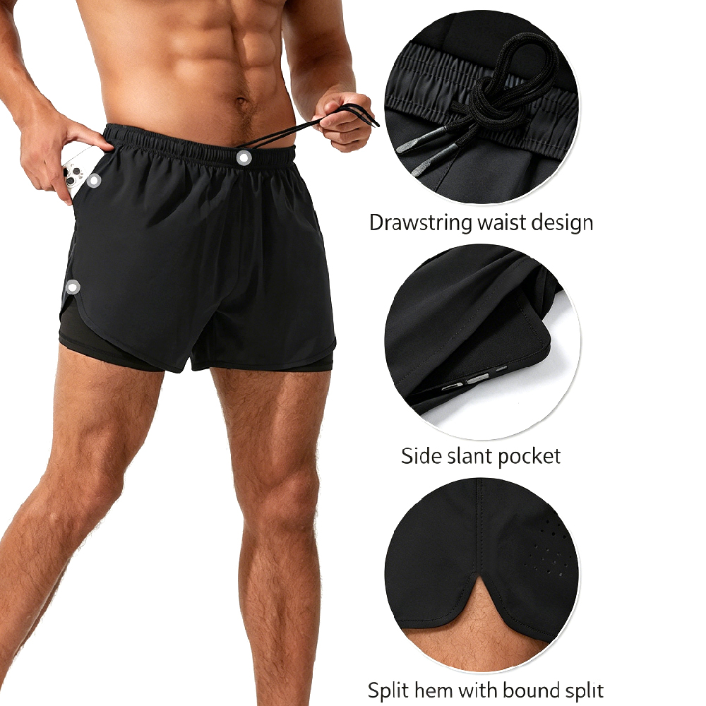 Shorts Deportivos 2 en 1 de Ci - Running Gear Quick Dry reseña y precio