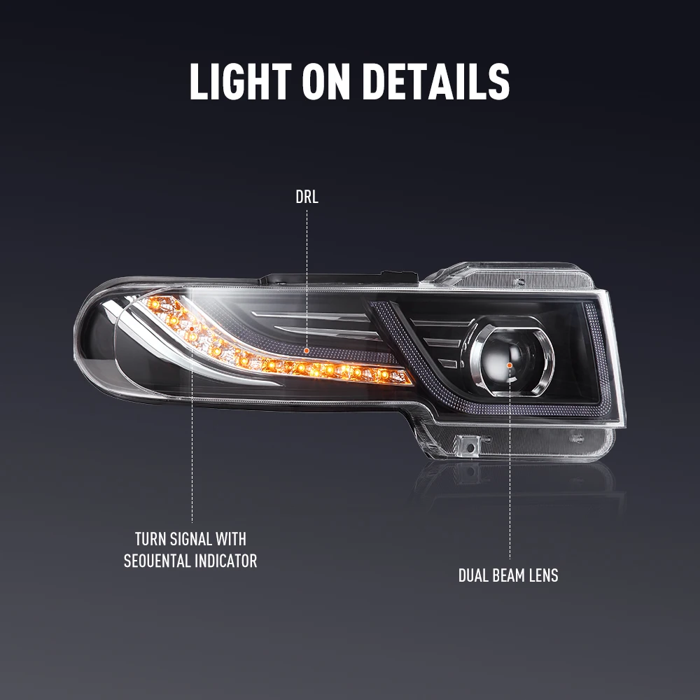 2 uds lámpara de cabeza de est - Running Headlamp Led reseña y precio