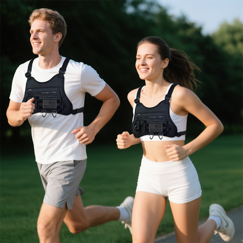 Chaleco frontal para acampar e - Running Gear Vest reseña y precio